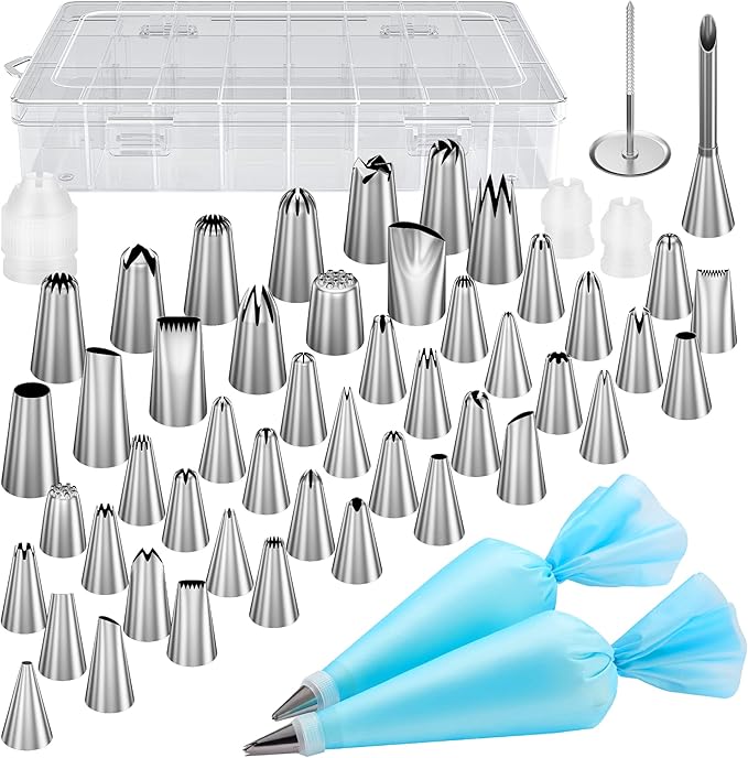 Kootek 54 Piping Bags and Tips Set Frosting Piping Kit for Beginners & Pros