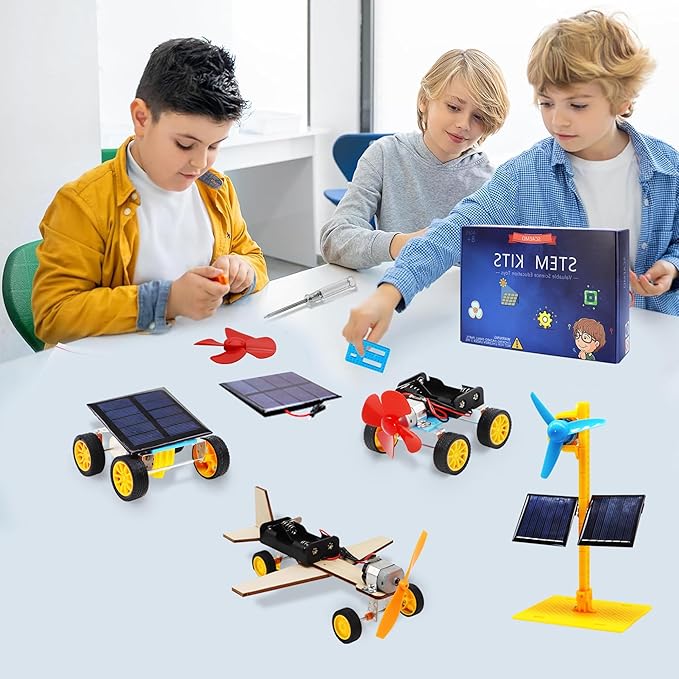 STEM Building Toys for Kids Ages 8-12, Science Experiments & Solar Car Projects
