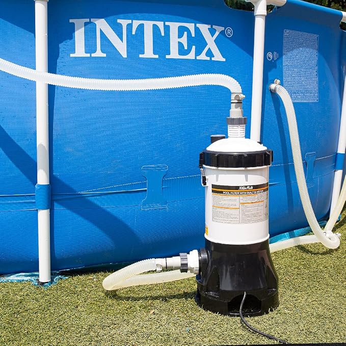 XtremepowerUS Pool Cartridge Filter System w/Built-in Pump