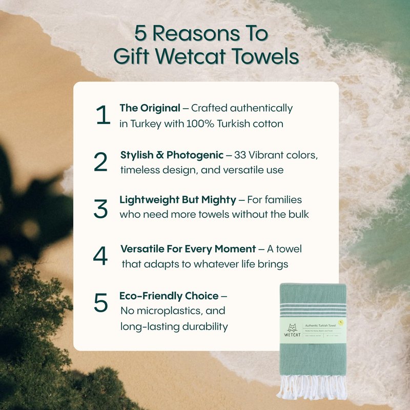 WETCAT Turkish Beach Towel Oversized (38"x71") 100% Turkish Cotton, Made in Turkey - Sand Free, Extra Large, Ultra Soft, Quick Drying, Compact & Lightweight for Travel - Honey Gold