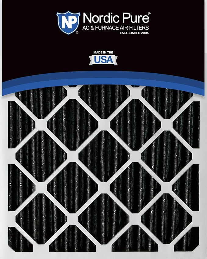 Nordic Pure 16x30x1 Furnace Air Filters MERV 10 Pleated Plus Carbon 4 Pack