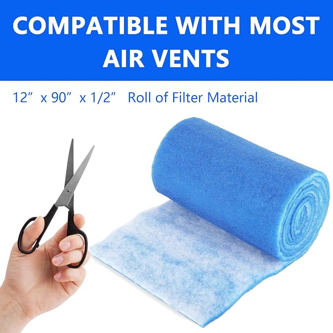 12x90 Inch Cut to Fit Air Filter Roll
