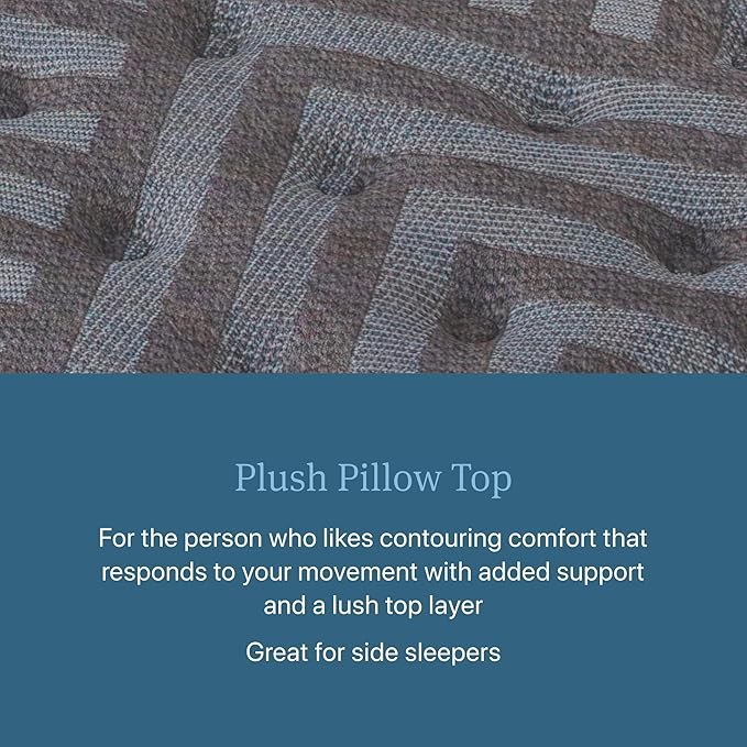 Beautyrest Days End Plush Pillow Top 14.75" Mattress - Cal King - Cooling Tech, Supportive Durable Pocketed Coils, Pressure Relief, Motion Separation; 100 Night Sleep Trial and 10 Year Warranty