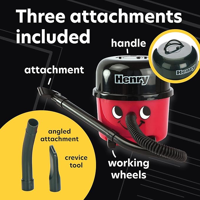 Paladone Henry Hoover Desk Vacuum, Mini Computer and Keyboard Cleaner, Portable Lightweight Desk Tidy, Novelty Stocking Stuffer