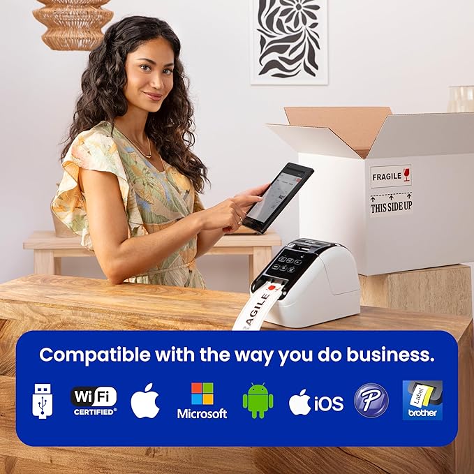 Brother QL-810WC Ultra-Fast Label Printer with Wireless Networking