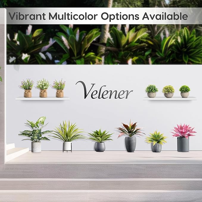 Velener Artificial Agave Plant Set,18 Inch, Faux Aesthetic Plants for Home Decor, Realistic UV Resistant Fake Agave Plants Without Pot, Set of 2