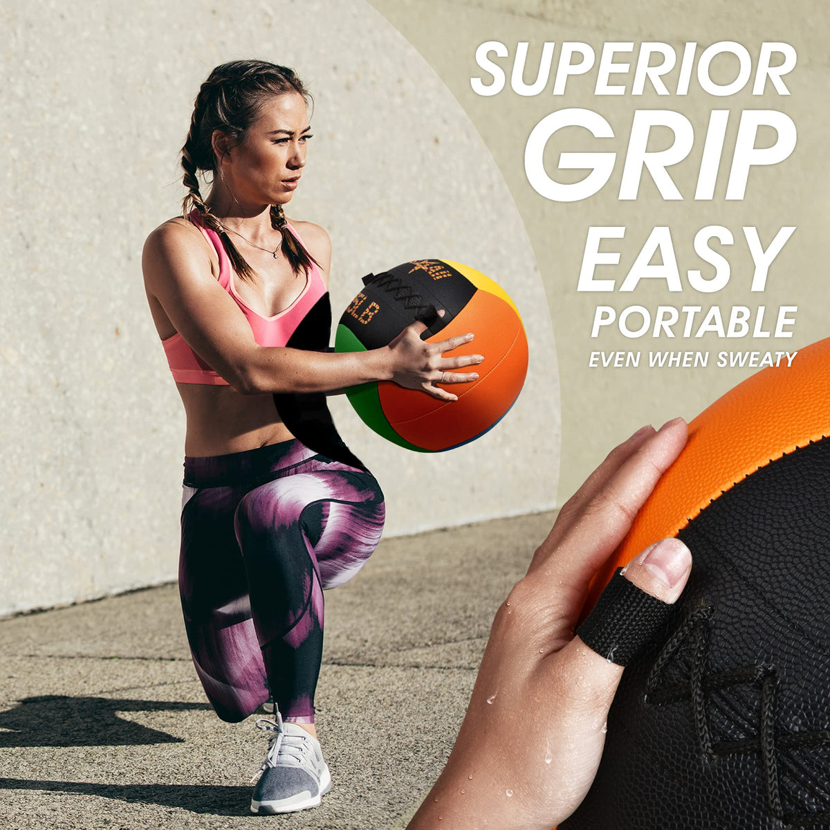 Yes4All Wall Ball - Soft Weighted Ball for Full Body Workout and Strength Exercise 6 LB
