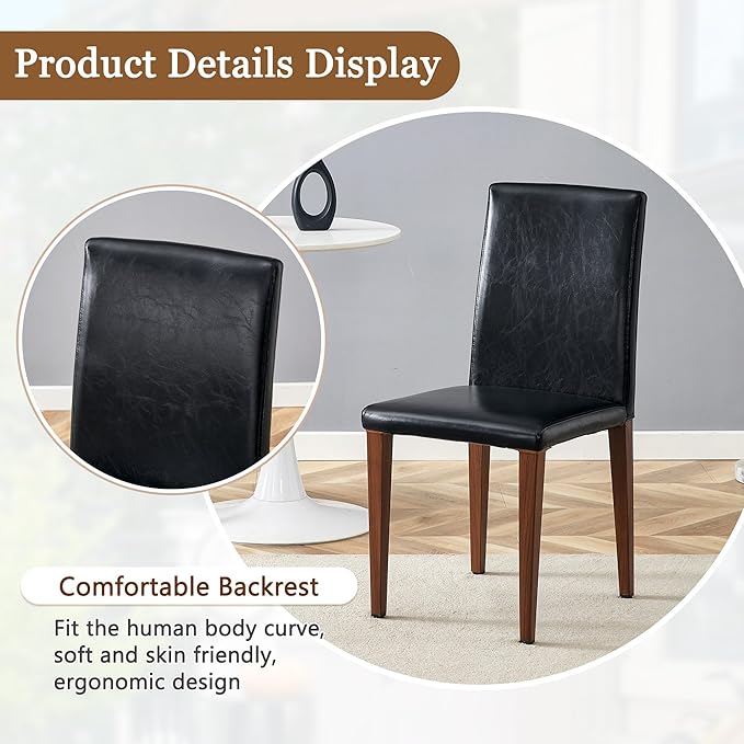 Glass Dining Table Set for 6, 63” Kitchen Table Set for 6, Modern Dining Room Table Set with Upholstered Chairs, Tempered Glass Tabletop with Y Shape Base