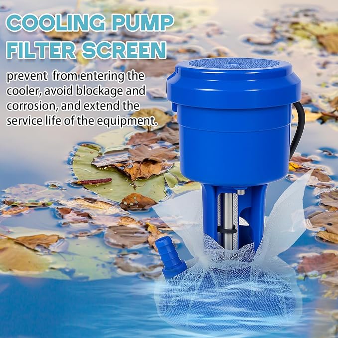 2 Sets 19.7 x 19.7 Inch Swamp Cooler Pump Swamp Cooler Filter Mesh Pump Basket