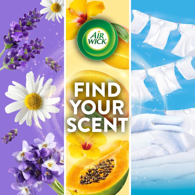 Air Wick Plug-In Scented Oil Refills, 4 Count, Paradise Retreat, Air Freshener, Essential Oils