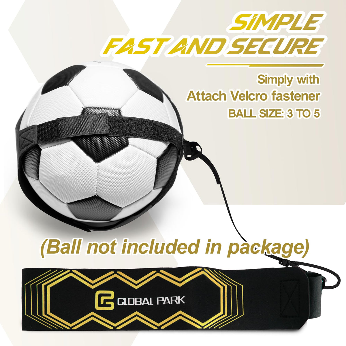 Soccer Trainer Adjustable Waist Belt - Football Training Equipment Aid for Ball Control, Passing & Shooting, Kick Throw Trainer Solo Practice Volleyball, Rugby for Kids Adults at Home (Black)