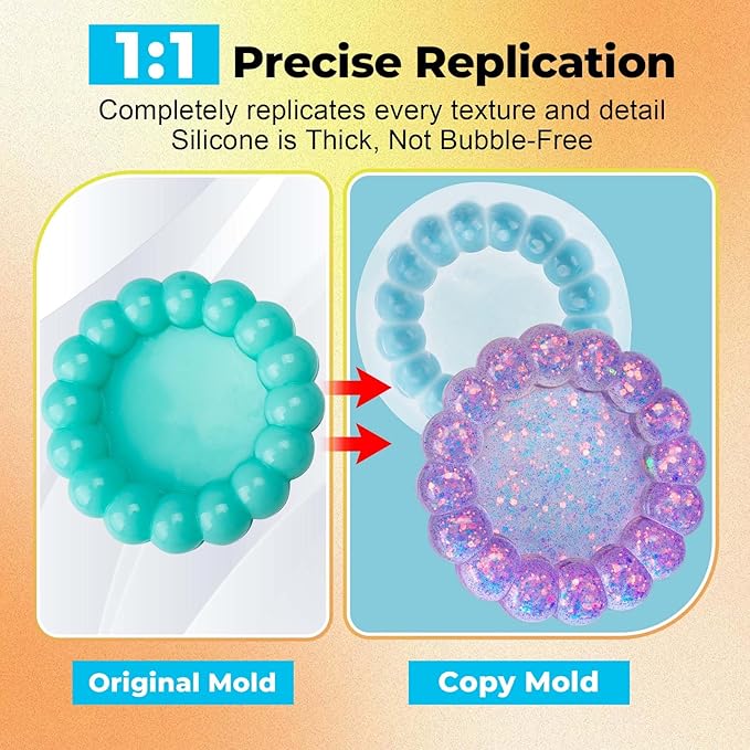 JDiction Brush-On Silicone Mold Making Kit, 10-15 Minute Fast Cure, 20oz