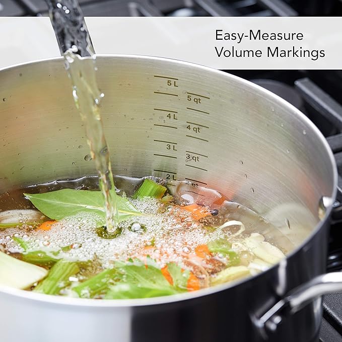 KitchenAid Stainless Steel Cookware Induction Pots and Pans Set, 10-Piece