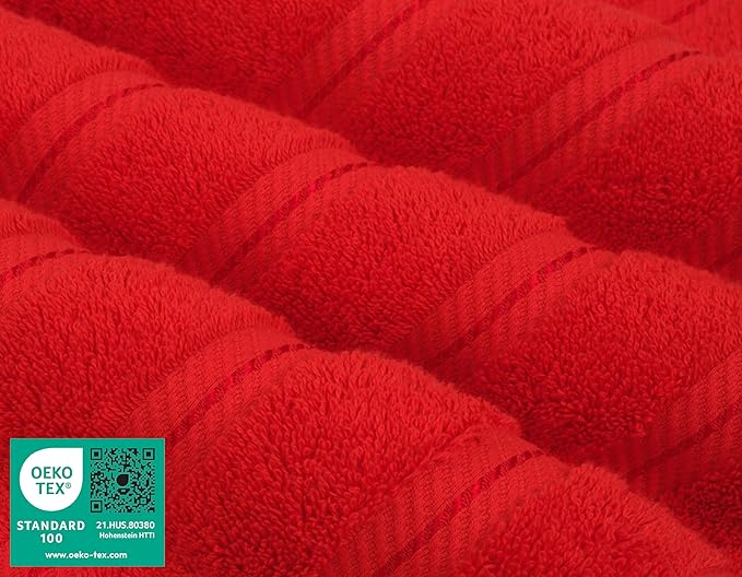 American Soft Linen 35x70 Jumbo Large Bath Towels, 600 GSM 100% Cotton Turkish Bath Sheet, Oversized Luxury Bath Towels for Bathroom Beach and Pool, Red