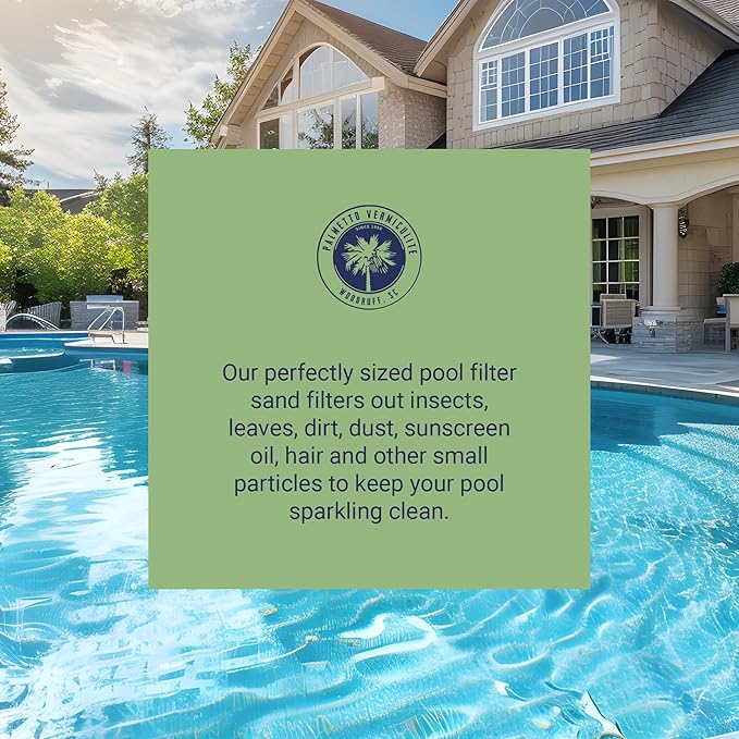 Palmetto 10 Pack Pool Filter Sand, Clean and Clear Water, Natural Sand
