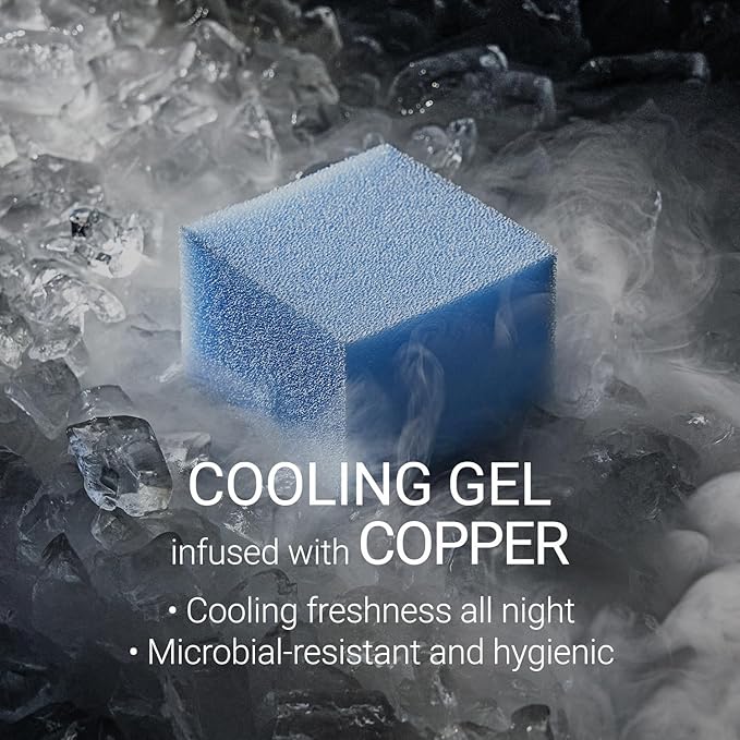 LIFEMENT, Essential 8 Inch Copper Infused Cooling Gel Memory Foam Mattress, Medium Firm, Fiberglass Free, Pressure Relief, Safe & Certified Foams & Cover, 10-Year Warranty, Mattress in a Box, Queen
