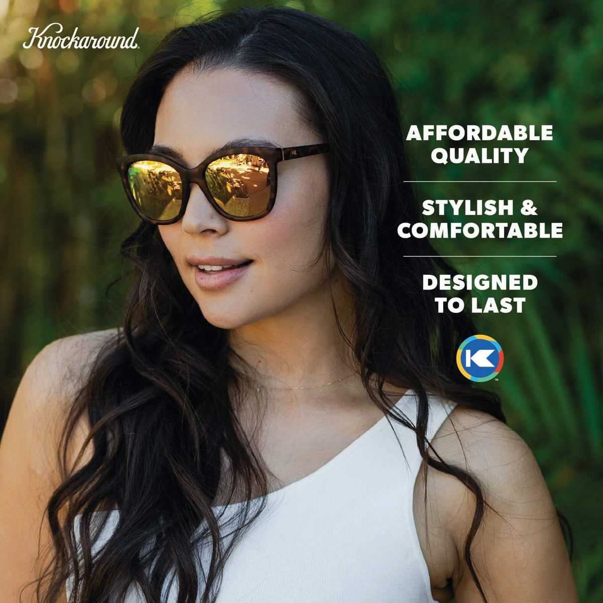 Knockaround Deja Views Polarized Cat Eye Sunglasses for Women & Men - Trendy Sunglasses - UV400 Protection