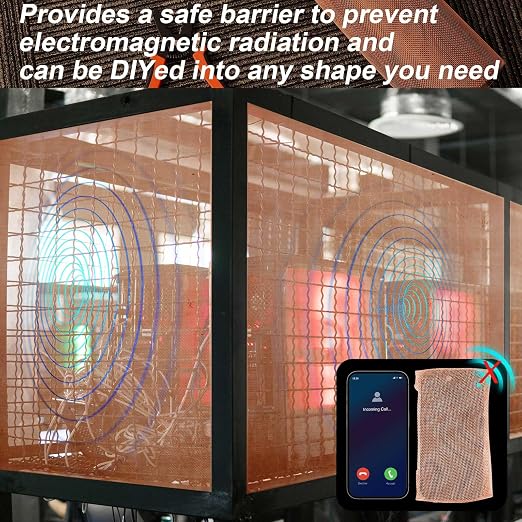Zonon 99.9% Pure Copper Mesh Screen 36 Inch x 12 ft 16x16 Mesh Copper Roll Wire