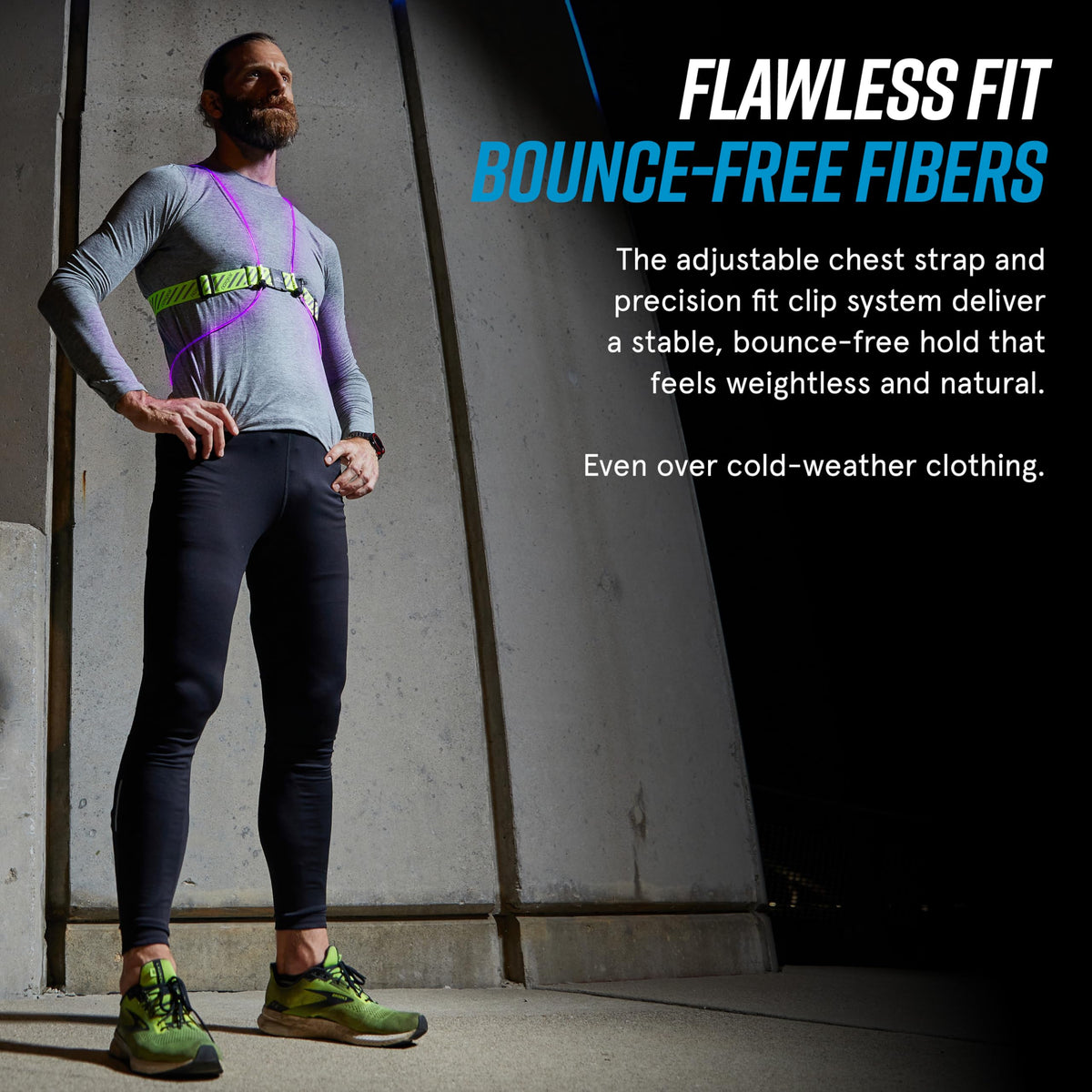 noxgear Tracer2 Multicolor Light Up and Reflective Running Vest with 500 Lumen Chest Light | Adjustable Fit, Rechargeable, Waterproof | Running Lights for Runners and Walkers |(Size: Small)