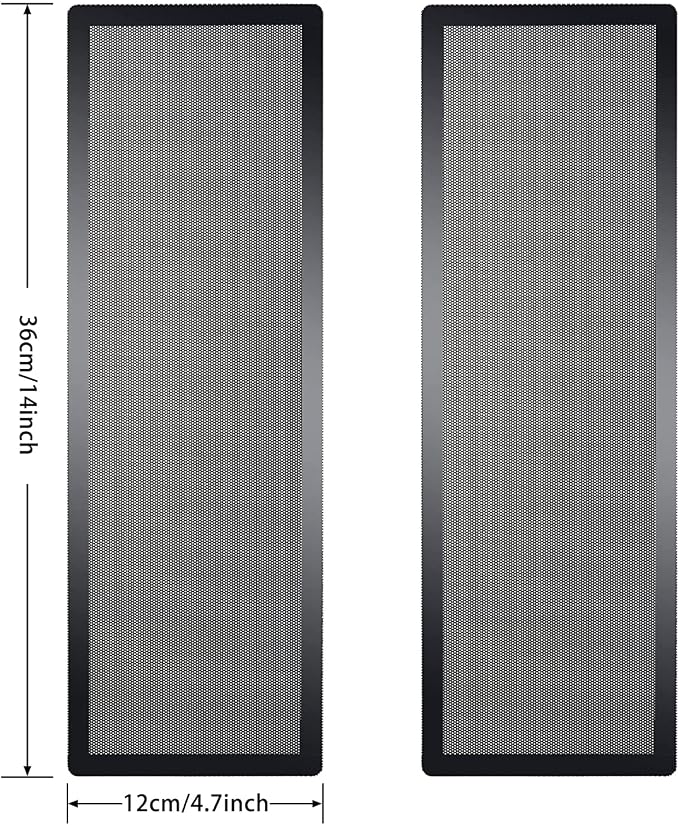360x120mm PC Case Dust Mesh Filter, Magnetic Frame Computer Fan Dust Mesh PC