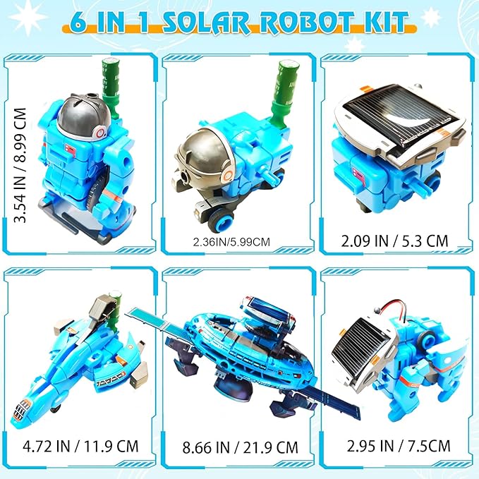 STEM Projects for Kids Ages 8-12, Science Kits, Solar Space Toys Gifts for 8-14 Year Old Teen Boys Girls, 120Pcs Building Experiments Robots for Teenage Ages 9 10 11 12.