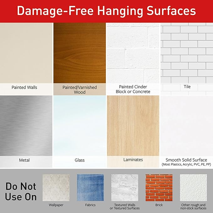 Command Display Ledges, Holds up to 2 lb, Slate, 2 Ledges with 8 Medium Strips, Damage-Free Hanging Floating Shelf with Adhesive Strips, Personalize Living Room, Bedroom, Kids Room or Office