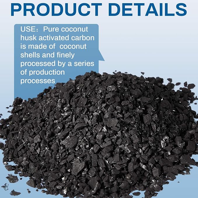 Timgle Bulk Water Air Filter Activated Charcoal Coconut Hull Granular Activated