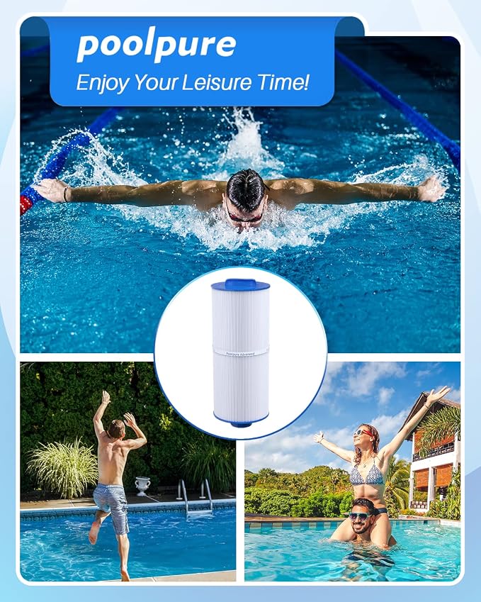 POOLPURE PLF6CH-960 Spa Filter Replaces PJW60TL-F2S, Jacuzzi Filters J-300