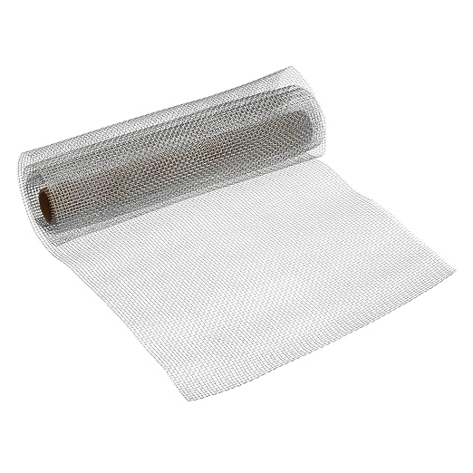 PATIKIL 40" L x 10" W Woven Wire Mesh, 10 Mesh 316L Stainless Steel Air Vent