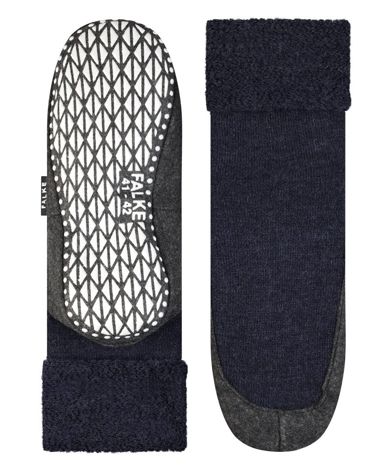 FALKE Men's Cosyshoe Slipper Socks, Blue (Dark Blue 6680), 9.5-10.5