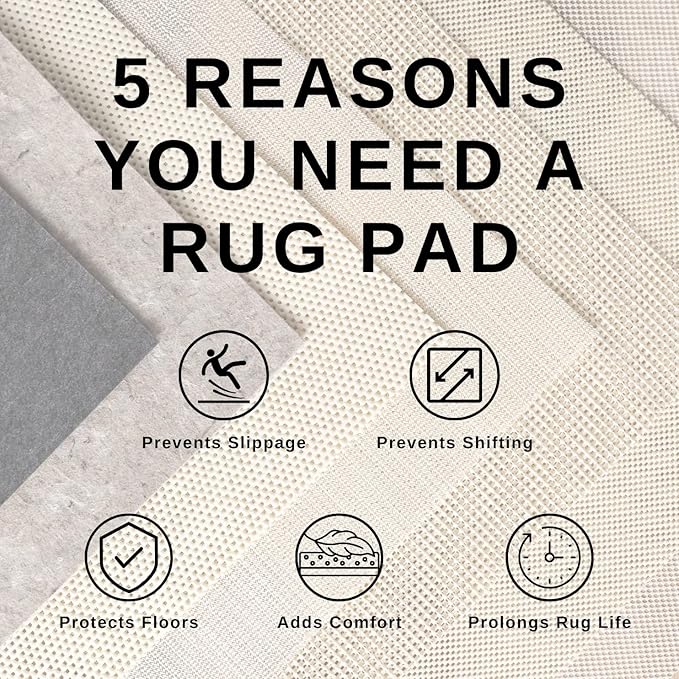 Livabliss Area Rugs - 7x7 Romaine Vintage Boho Fuchsia Mustard Blue Square Area Rug for Living Room Bedroom - Floral Medallion Stain Resistant Carpet for Kitchen, Nursery, Office (6'7" Square)