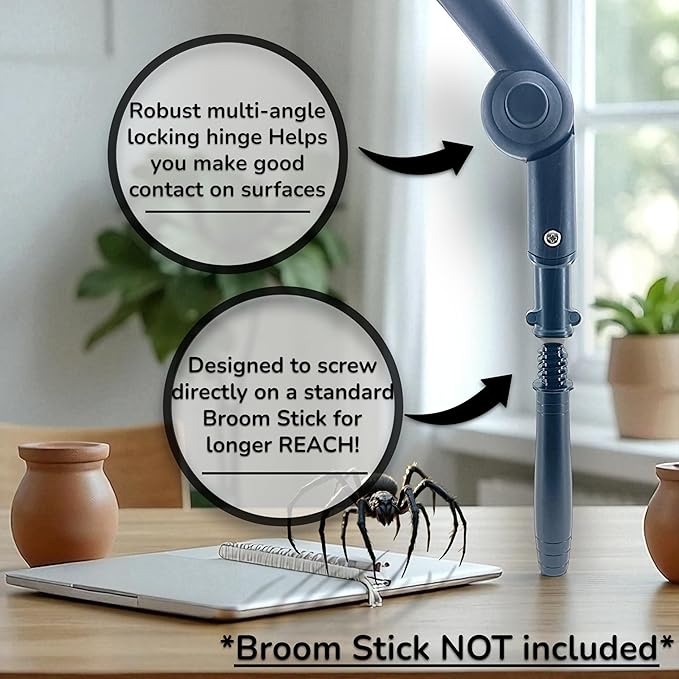 New Powerful Handheld Insect Zapper, Walls, Ceilings Indoor Spider Zapper, Cockroach Zapper, Insect Exterminator, Rechargeable