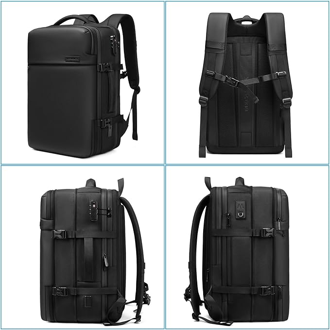 MEGABACK 70L Vacuum Travel Backpack, TSA Lock, Charging Port, Waterproof