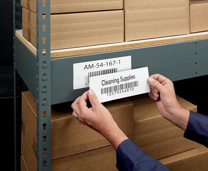 Avery Durable White Cover Up ID Labels for Laser Printers, 3.25 x 8.375, Pack of 150 (61531)