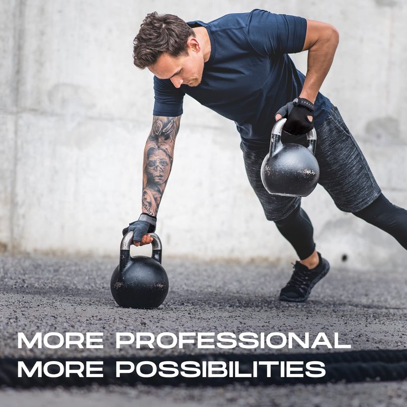 LIFECT Essential Breathable Workout Gloves, Knuckle Weight Lifting Gloves with Curved Open Back, for Powerlifting, Gym, Crossfit, Women and Men (Black, Small)