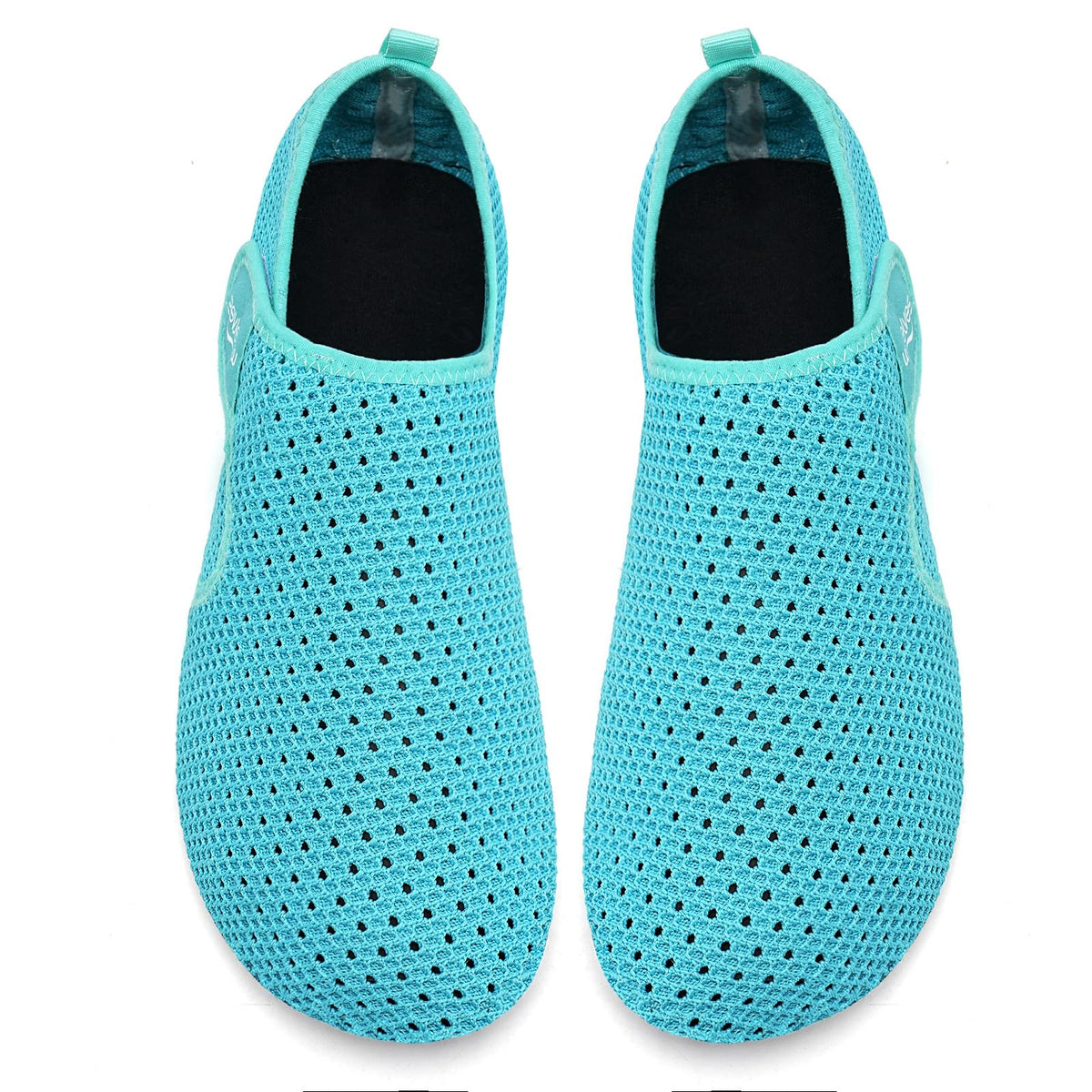 WateLves Water Shoes for Women Men Swim Beach Aqua Socks Quick Dry Barefoot House Slippers Travel Shoes with Adjustable Magic Tape for Pool Diving Boating Yoga Surf(Moon,40/41)