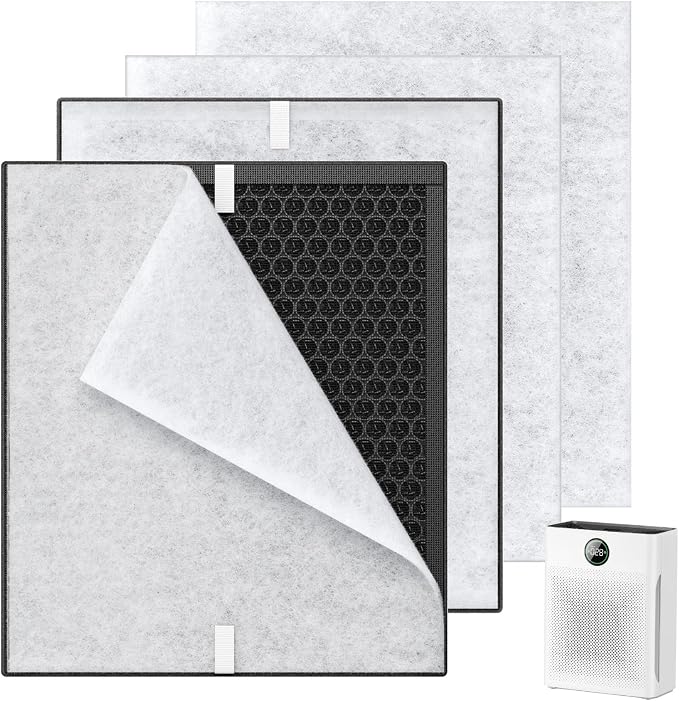 2 Pack PR1 Replacement Filter for Mooka Mode PR1 Air Purifier, H13 True HEPA