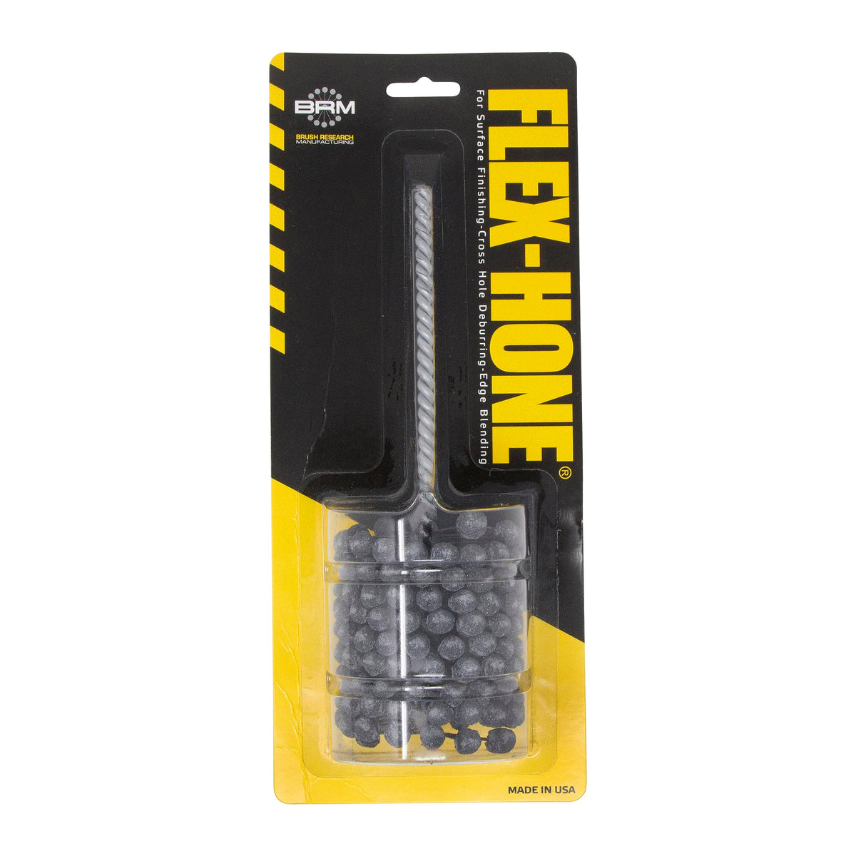 Brush Research BC23812 FLEX-HONE®, 2-3/8" (60.3mm) Diameter, 120 Grit, Silicon Carbide, for Mild Steel, Stainless Steel, Cast Iron and Softer Ferrous Materials