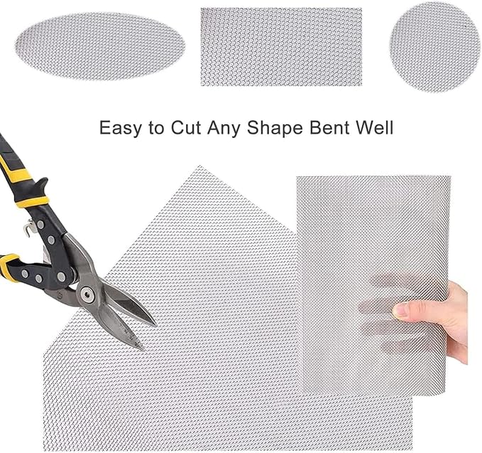 80 Mesh Stainless Steel Woven Screen, Rust-Resistant Filter Panel