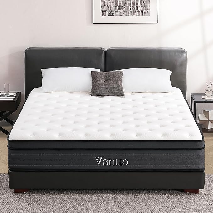 Full Size Mattress,10 Inch Memory Foam Hybrid Mattress in a Box,Individual Pocket Spring Breathable Comfortable for Sleep Supportive and Pressure Relief, CertiPUR-US