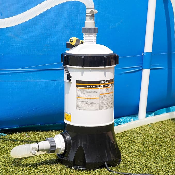 XtremepowerUS Pool Cartridge Filter System w/Built-in Pump