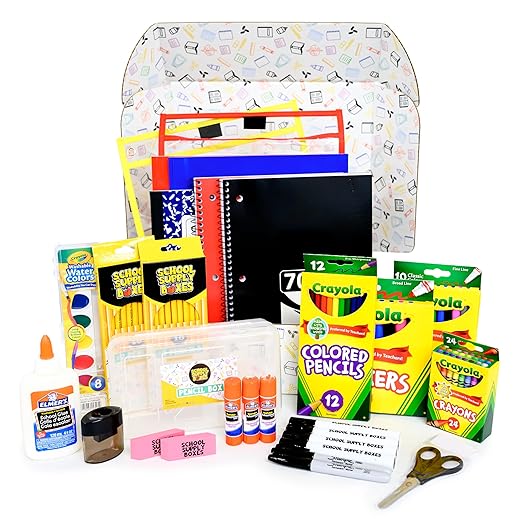 Artistic Essentials Back to School Bundle | Pallet (180 Boxes) - 99 Pieces per Box | School Supply Boxes - Back to School Essentials | Includes Coloring Products, Water Colors, Pencils, & More