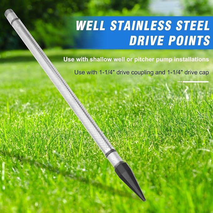 Well Point 1-1/4, Sand Points Well, 1-1/4 Drive Point Well, Well Stainless