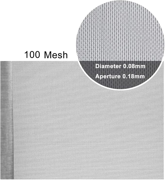Stainless Steel Woven Wire Mesh, 304 Steel Wire Cloth, 100 Mesh High-Density
