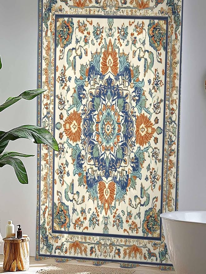 Sheer Curtains 108 Inches Long, Southwest Farmhouse Semi Sheer Curtains Light