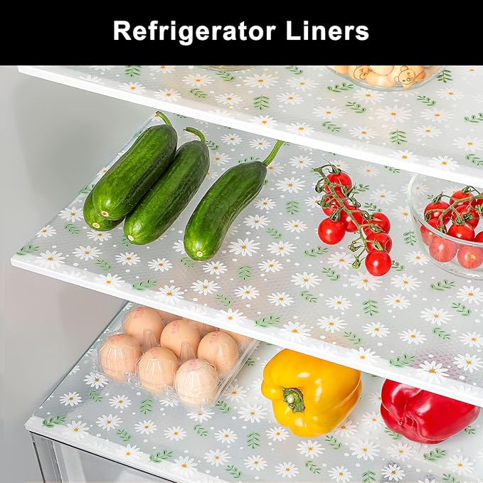 Cooyes Shelf Liner – Premium Non-Adhesive Cabinet & Drawer Liner for Kitchen – Waterproof Shelf Paper with Modern Pattern – Durable EVA Cabinet Mat – Easy to Cut （24" W x 120" L）