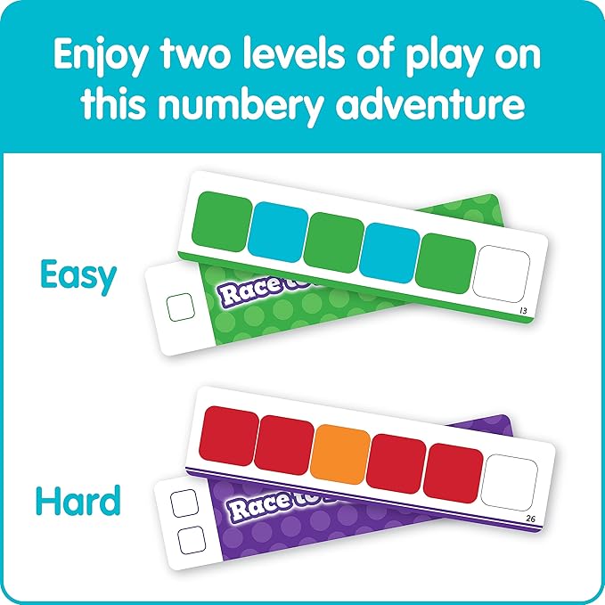 hand2mind Numberblocks Race to Pattern Palace! Board Game, Educational Board Games, Numbers for Toddlers, Math Toys for Kids 3-5, Preschool Learning Activities, Birthday Gifts for Kids
