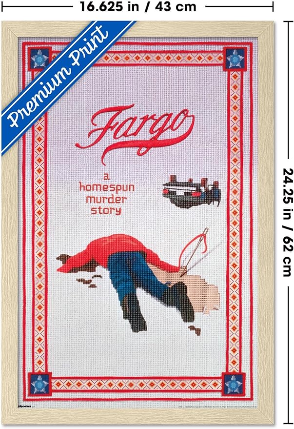 Fargo (1996) - One Sheet Wall Poster, 22.4L" x 14.7W", Blonde Framed Version