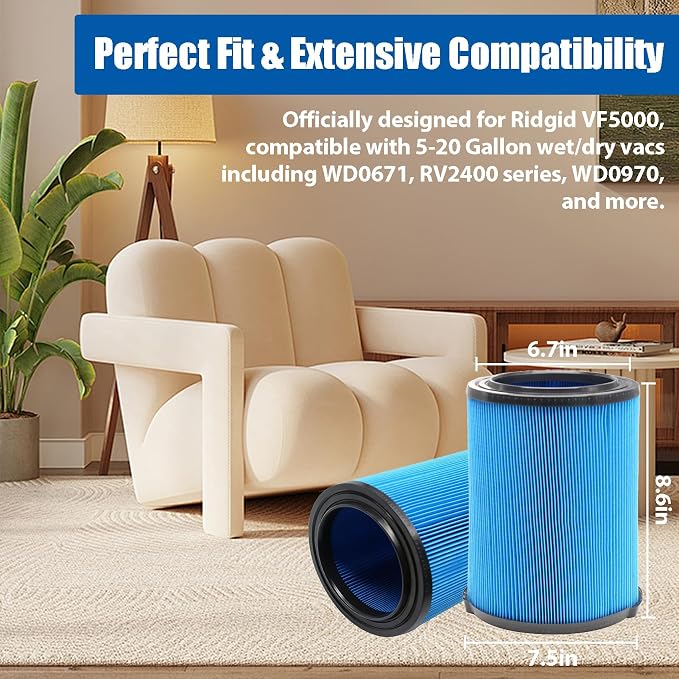 1 Pack VF5000 Replacement Filter