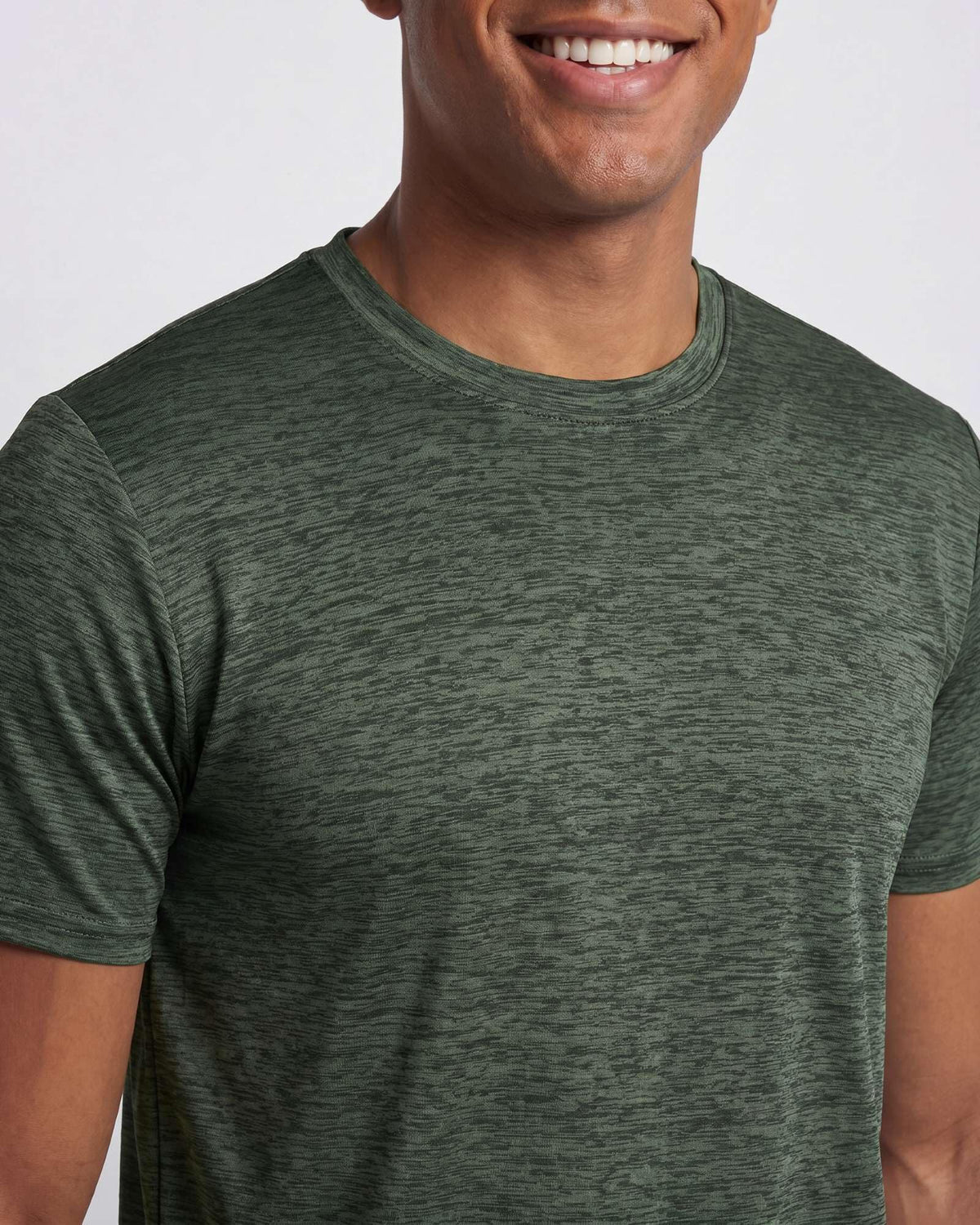 Real Essentials 5 Pack: Men's Dry-Fit Short Sleeve Crew Neck T Shirts Fitness Running Gym Workout Cool Exercise Athletic Tee, Set 11, Medium